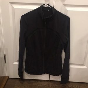 Lululemon zip jacket black size 6